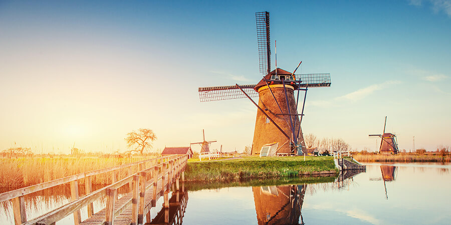 Windmill on canal